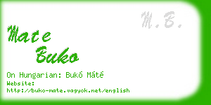 mate buko business card