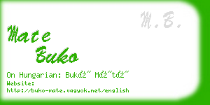 mate buko business card